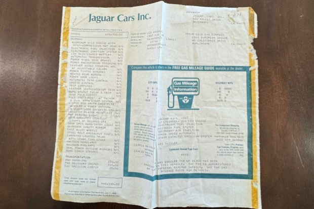 No Reserve: 50k-Mile 1987 Jaguar XJ-S V12