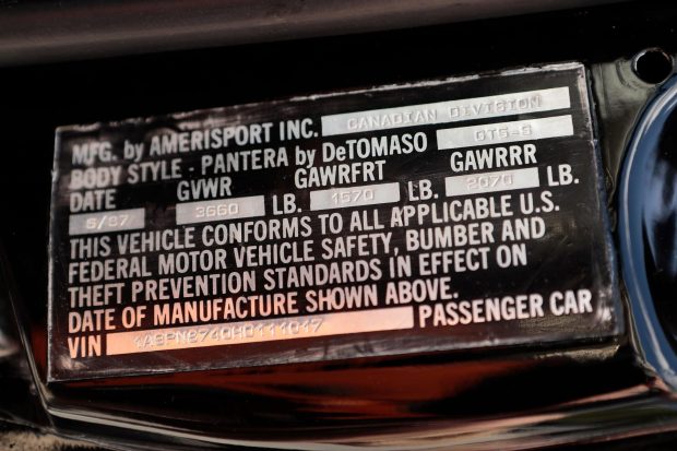 1987 DeTomaso Pantera GT5-S