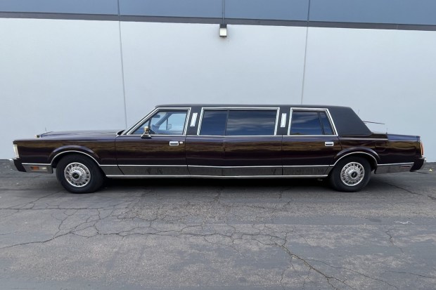 No Reserve: Ex-Larry Hagman 1988 Lincoln Town Car Limousine by Corporate Coachworks