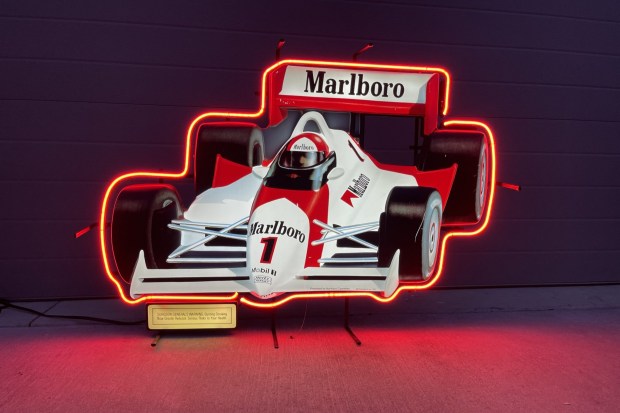 No Reserve: Neon Marlboro Indy Car-Style Sign