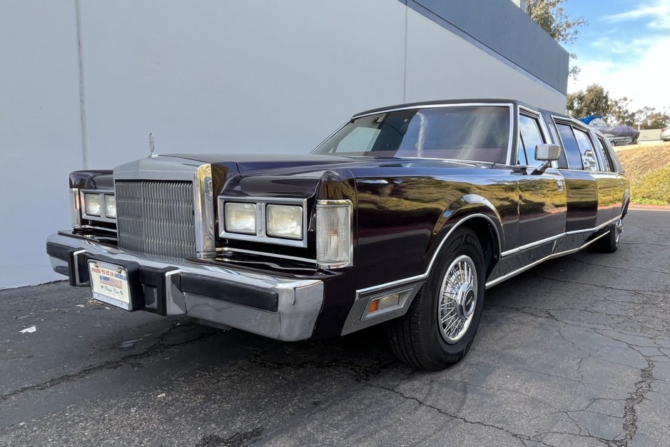 No Reserve: Ex-Larry Hagman 1988 Lincoln Town Car Limousine by Corporate Coachworks