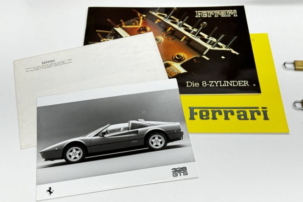 No Reserve: Four-Piece Ferrari 328 Luggage Set by Schedoni