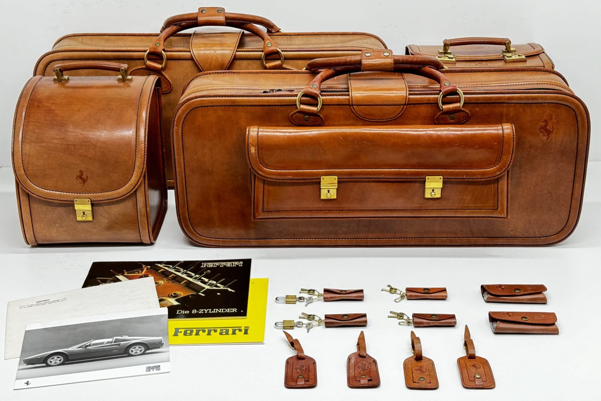 Used Four-Piece Ferrari 328 Luggage Set by Schedoni Review